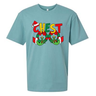 Chest Nuts Matching Chestnuts Christmas Couples Nuts Sueded Cloud Jersey T-Shirt