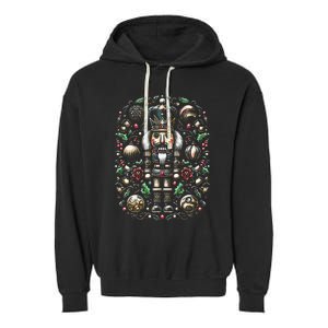 Christmas Nutcracker Merry Christmas Xmas Morning Holiday Garment-Dyed Fleece Hoodie