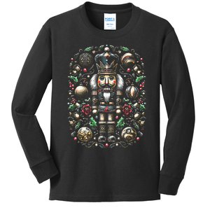 Christmas Nutcracker Merry Christmas Xmas Morning Holiday Kids Long Sleeve Shirt