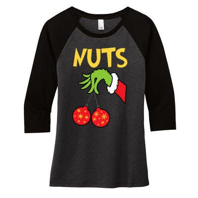 Chest Nuts Matching Chestnuts Women's Tri-Blend 3/4-Sleeve Raglan Shirt