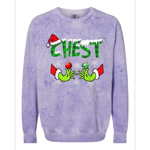 Chest Nuts Matching Chestnuts Christmas Snow Couples Colorblast Crewneck Sweatshirt