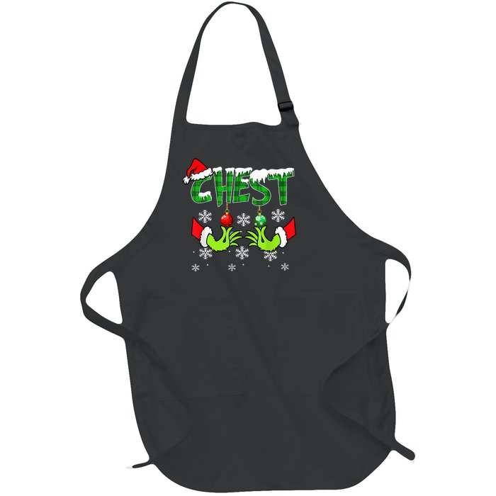 Chest Nuts Matching Chestnuts Christmas Snow Couples Full-Length Apron With Pockets