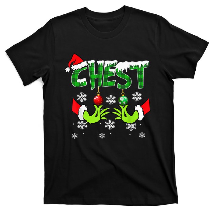 Chest Nuts Matching Chestnuts Christmas Snow Couples T-Shirt