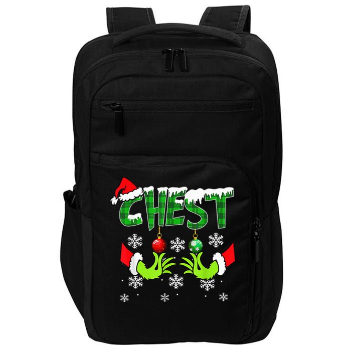 Chest Nuts Matching Chestnuts Christmas Snow Couples Impact Tech Backpack