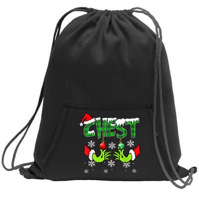 Chest Nuts Matching Chestnuts Christmas Snow Couples Sweatshirt Cinch Pack Bag