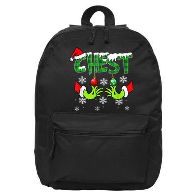 Chest Nuts Matching Chestnuts Christmas Snow Couples 16 in Basic Backpack