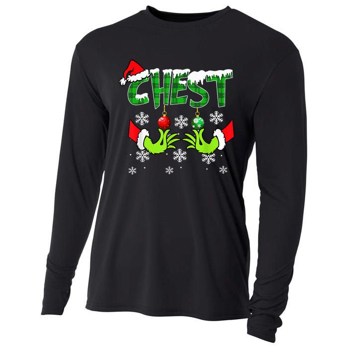 Chest Nuts Matching Chestnuts Christmas Snow Couples Cooling Performance Long Sleeve Crew