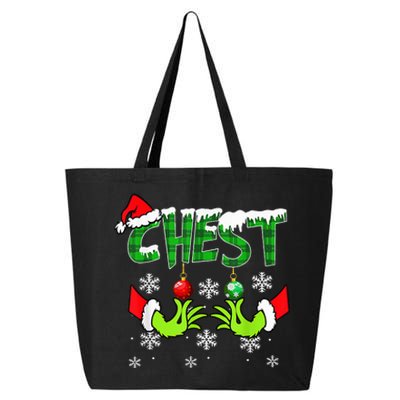 Chest Nuts Matching Chestnuts Christmas Snow Couples 25L Jumbo Tote