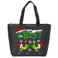 Chest Nuts Matching Chestnuts Christmas Snow Couples Zip Tote Bag