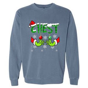 Chest Nuts Matching Chestnuts Christmas Snow Couples Garment-Dyed Sweatshirt