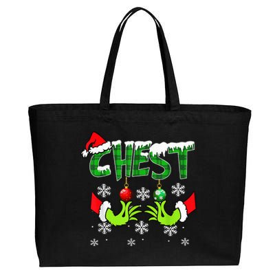 Chest Nuts Matching Chestnuts Christmas Snow Couples Cotton Canvas Jumbo Tote