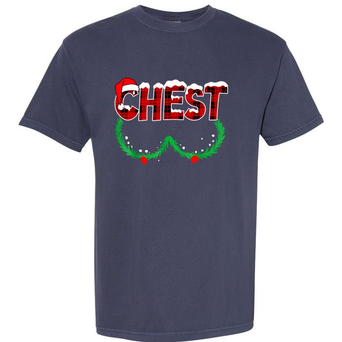 Chest Nuts Matching Chestnuts Funny Christmas Couples Chest Garment-Dyed Heavyweight T-Shirt