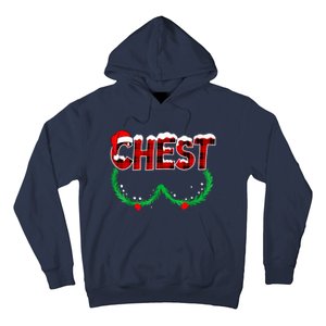 Chest Nuts Matching Chestnuts Funny Christmas Couples Chest Hoodie