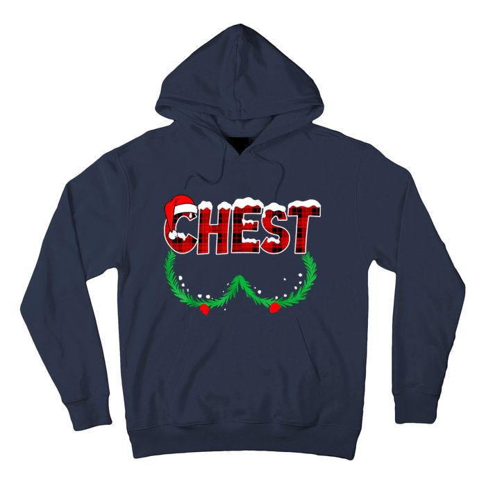 Chest Nuts Matching Chestnuts Funny Christmas Couples Chest Hoodie