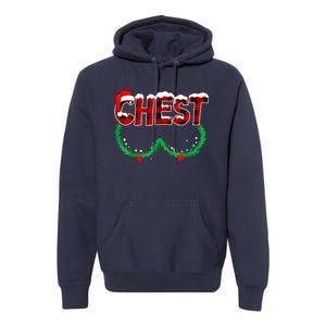 Chest Nuts Matching Chestnuts Funny Christmas Couples Chest Premium Hoodie