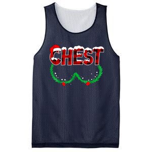 Chest Nuts Matching Chestnuts Funny Christmas Couples Chest Mesh Reversible Basketball Jersey Tank