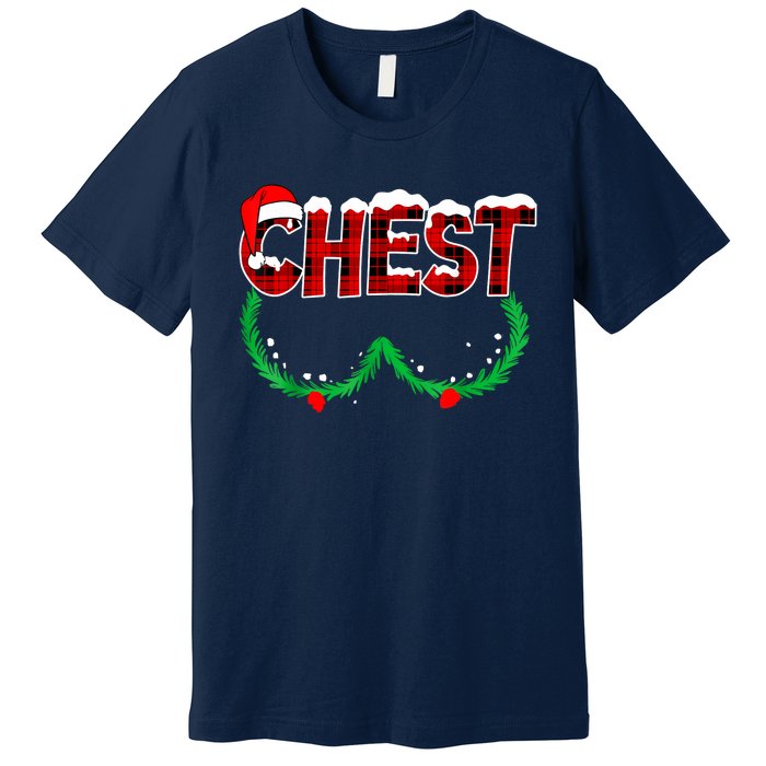 Chest Nuts Matching Chestnuts Funny Christmas Couples Chest Premium T-Shirt