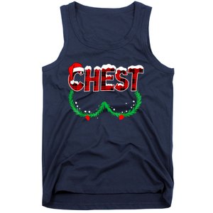 Chest Nuts Matching Chestnuts Funny Christmas Couples Chest Tank Top