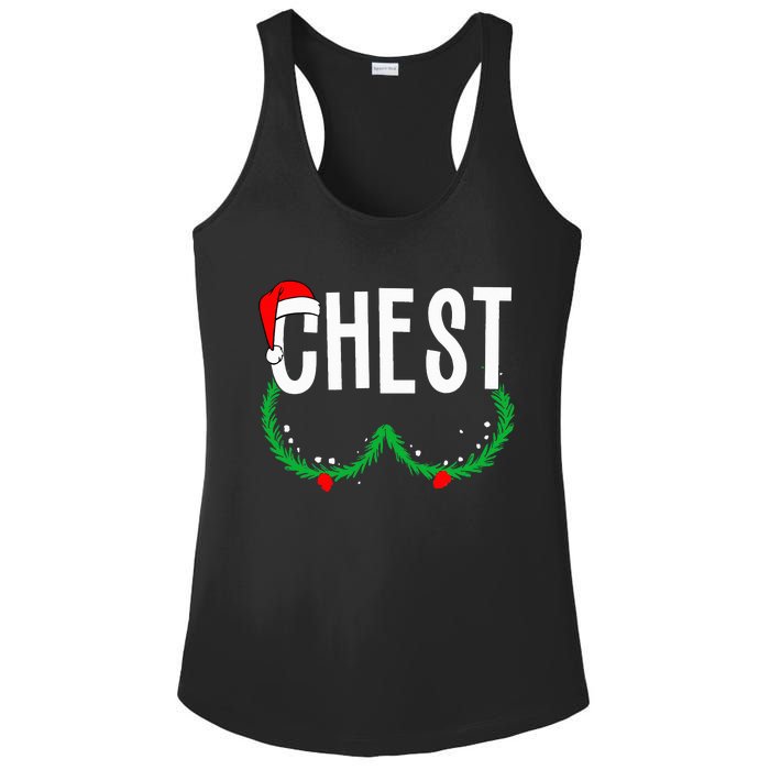 Chest Nuts Matching Chestnuts Christmas Couples Chest Ladies PosiCharge Competitor Racerback Tank