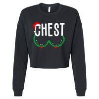 Chest Nuts Matching Chestnuts Christmas Couples Chest Cropped Pullover Crew