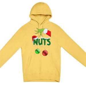 Chest Nuts Matching Chestnuts Christmas Couples Nuts  Premium Pullover Hoodie