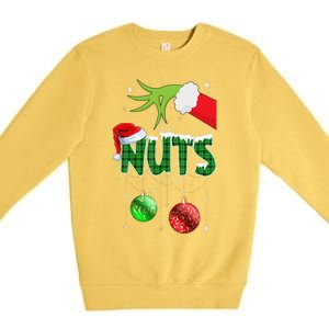 Chest Nuts Matching Chestnuts Christmas Couples Nuts  Premium Crewneck Sweatshirt