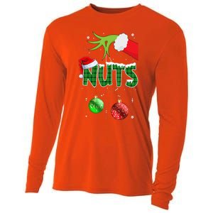 Chest Nuts Matching Chestnuts Christmas Couples Nuts  Cooling Performance Long Sleeve Crew