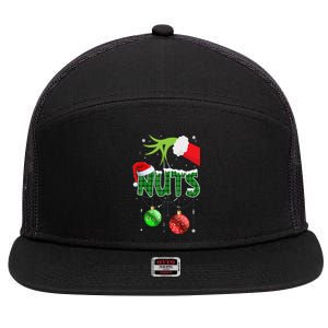 Chest Nuts Matching Chestnuts Christmas Couples Nuts  7 Panel Mesh Trucker Snapback Hat