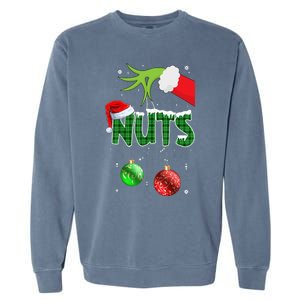 Chest Nuts Matching Chestnuts Christmas Couples Nuts  Garment-Dyed Sweatshirt