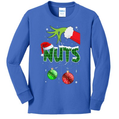 Chest Nuts Matching Chestnuts Christmas Couples Nuts  Kids Long Sleeve Shirt