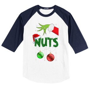 Chest Nuts Matching Chestnuts Christmas Couples Nuts  Baseball Sleeve Shirt