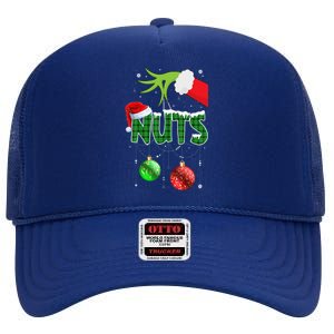 Chest Nuts Matching Chestnuts Christmas Couples Nuts  High Crown Mesh Back Trucker Hat