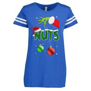 Chest Nuts Matching Chestnuts Christmas Couples Nuts  Enza Ladies Jersey Football T-Shirt