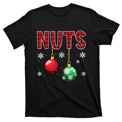 Chest Nuts Matching Chestnuts Funny Christmas Couples Nuts T-Shirt