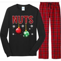 Chest Nuts Matching Chestnuts Funny Christmas Couples Nuts Long Sleeve Pajama Set