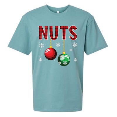 Chest Nuts Matching Chestnuts Funny Christmas Couples Nuts Sueded Cloud Jersey T-Shirt