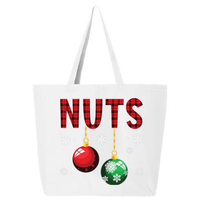 Chest Nuts Matching Chestnuts Funny Christmas Couples Nuts 25L Jumbo Tote