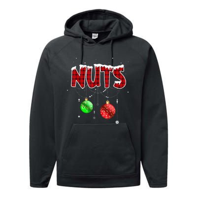 Chest Nuts Matching Chestnuts Christmas Couples Nuts Performance Fleece Hoodie