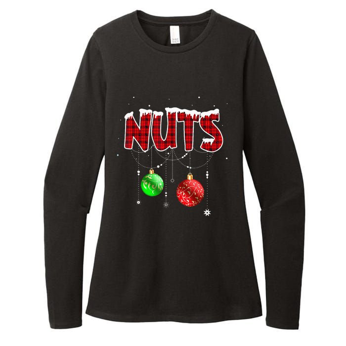 Chest Nuts Matching Chestnuts Christmas Couples Nuts Womens CVC Long Sleeve Shirt