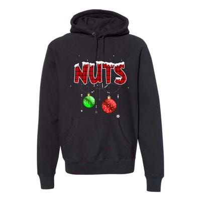 Chest Nuts Matching Chestnuts Christmas Couples Nuts Premium Hoodie