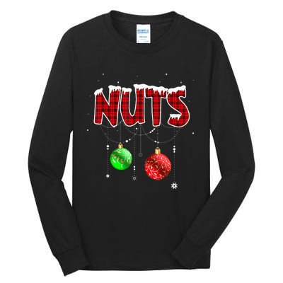 Chest Nuts Matching Chestnuts Christmas Couples Nuts Tall Long Sleeve T-Shirt