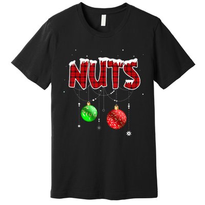 Chest Nuts Matching Chestnuts Christmas Couples Nuts Premium T-Shirt