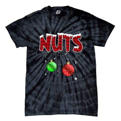 Chest Nuts Matching Chestnuts Christmas Couples Nuts Tie-Dye T-Shirt