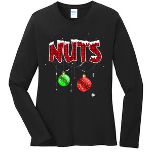 Chest Nuts Matching Chestnuts Christmas Couples Nuts Ladies Long Sleeve Shirt