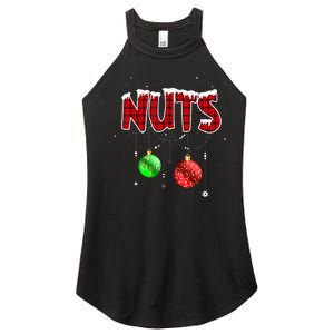 Chest Nuts Matching Chestnuts Christmas Couples Nuts Women's Perfect Tri Rocker Tank