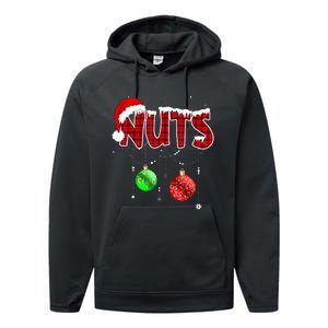 Chest Nuts Matching Chestnuts Christmas Couples Nuts Performance Fleece Hoodie