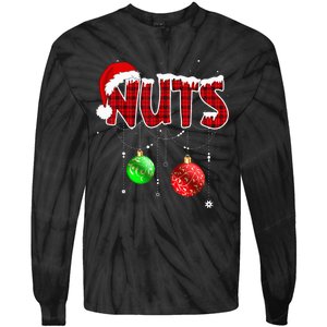 Chest Nuts Matching Chestnuts Christmas Couples Nuts Tie-Dye Long Sleeve Shirt