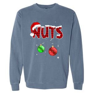 Chest Nuts Matching Chestnuts Christmas Couples Nuts Garment-Dyed Sweatshirt