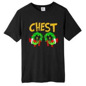 Chest Nuts Matching Chestnuts Funny Christmas Couples Chest Tall Fusion ChromaSoft Performance T-Shirt