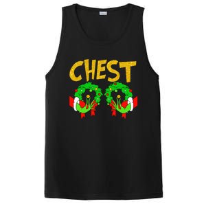 Chest Nuts Matching Chestnuts Funny Christmas Couples Chest PosiCharge Competitor Tank